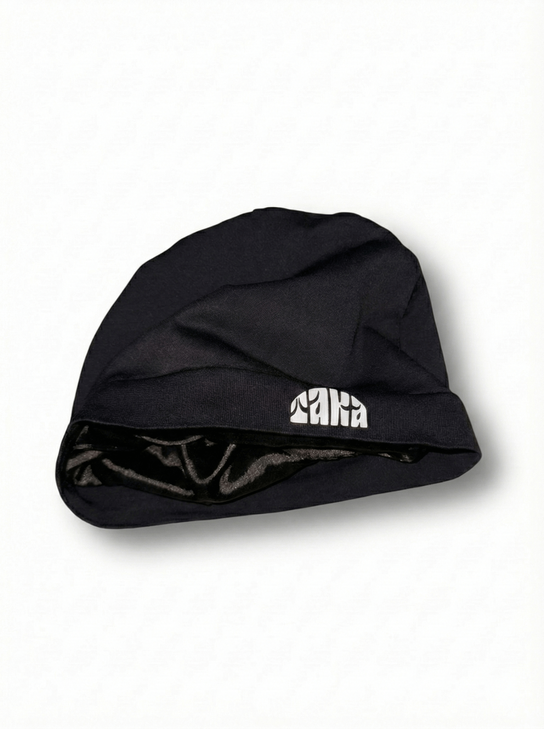 Satin lined skull cap by TAKA, protects hair and keeps them hydrated with a comfortable fit.